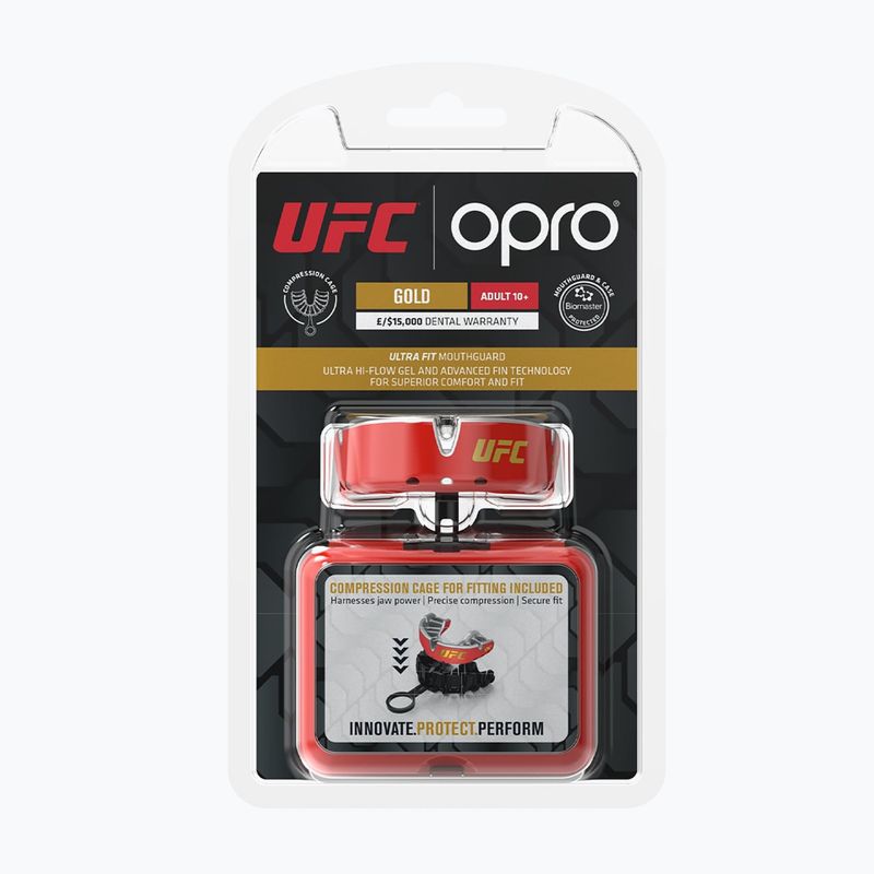 Mundschutz Opro UFC Gold GEN2 red/silver/gold 2