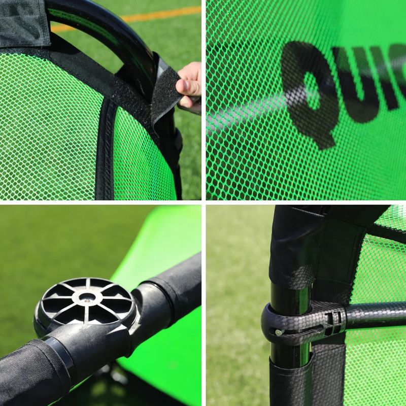 Quickplay Pro Alu Training Fußballtor 180 x 120 cm schwarz/grün 9