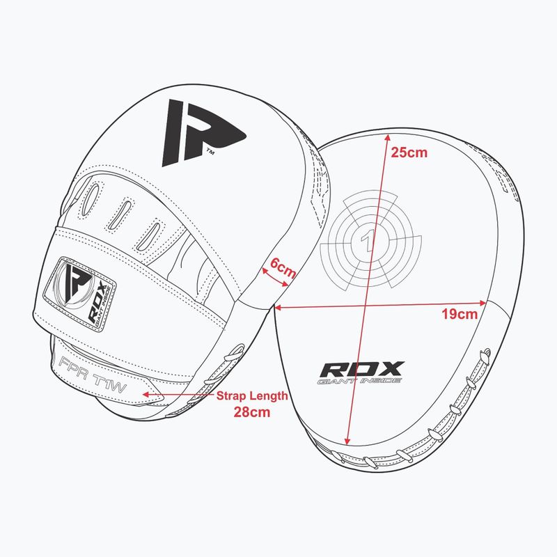 Trainerpratzen RDX Focus Pad With Strap white 6