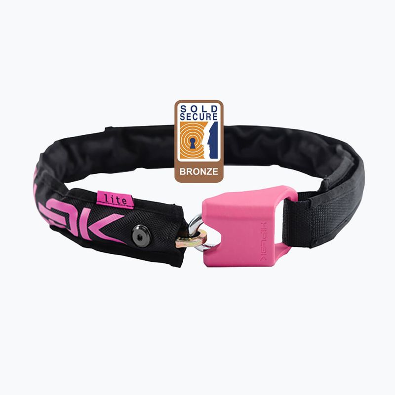 Fahrradschloss Hiplok Lite black/pink 2
