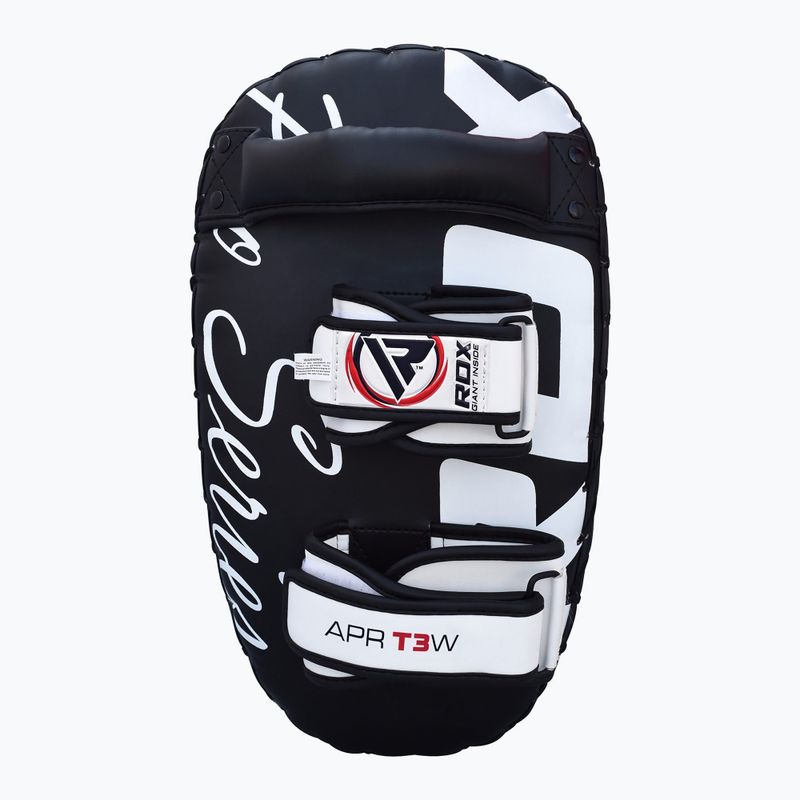 RDX T3 Muay Thai Training Schild Kick Pads weiß/schwarz 3