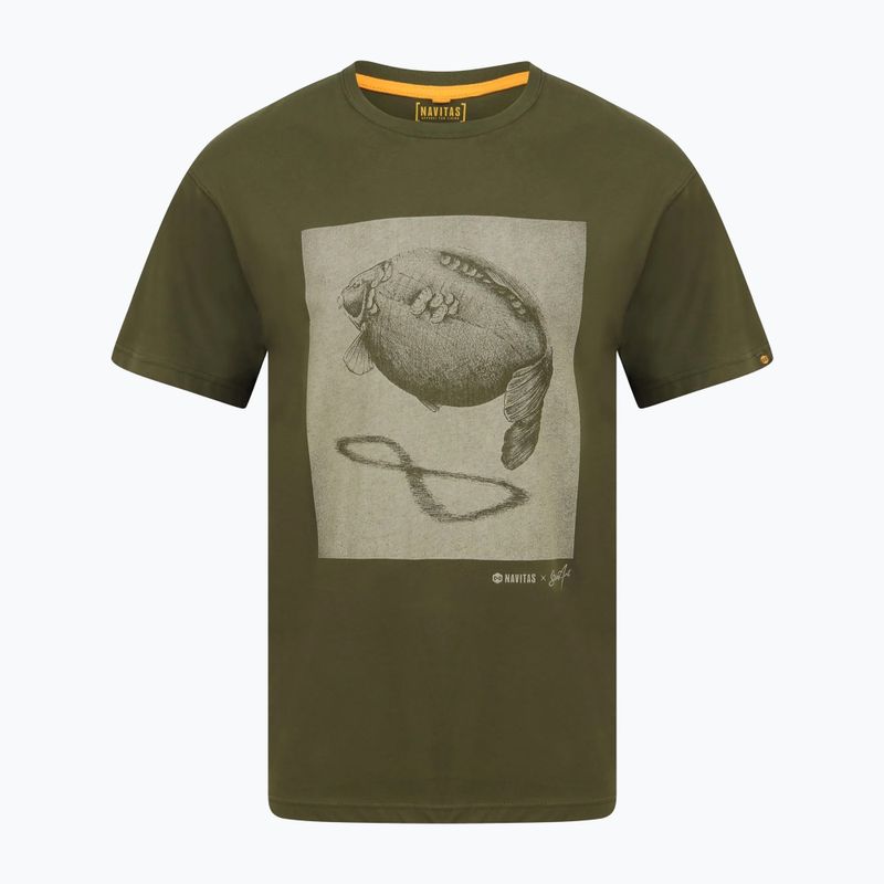 Navitas Herrenhemd Stannart Shadow Tee grün