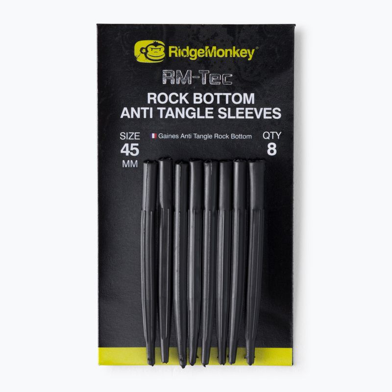 RidgeMonkey Connexion Rock Bottom Tungsten Anti Tangle Sleeves braun RMT101