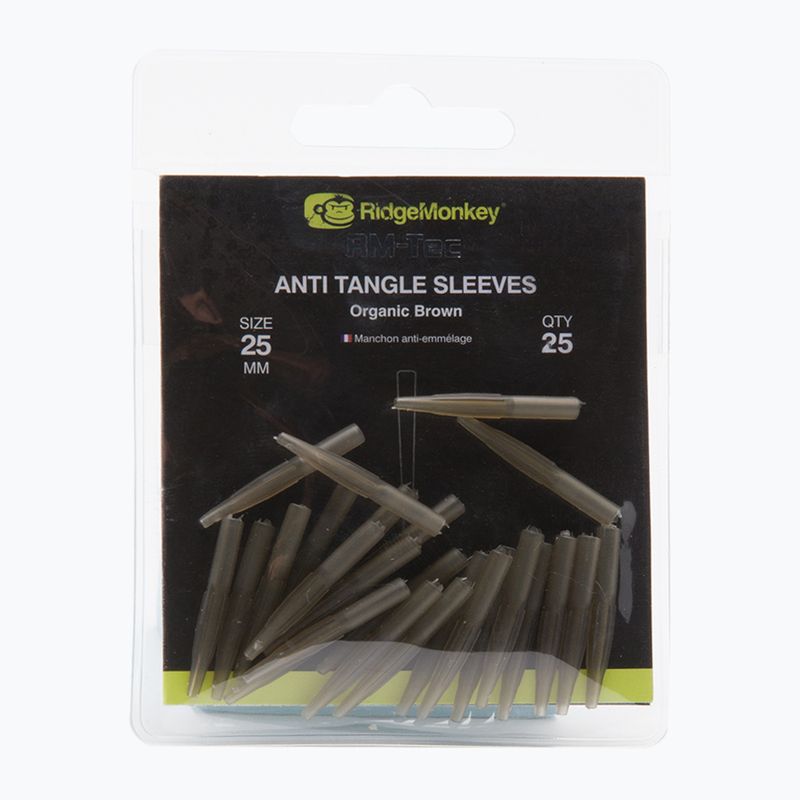 RidgeMonkey Connexion Anti Tangle Sleeves braun RMT110