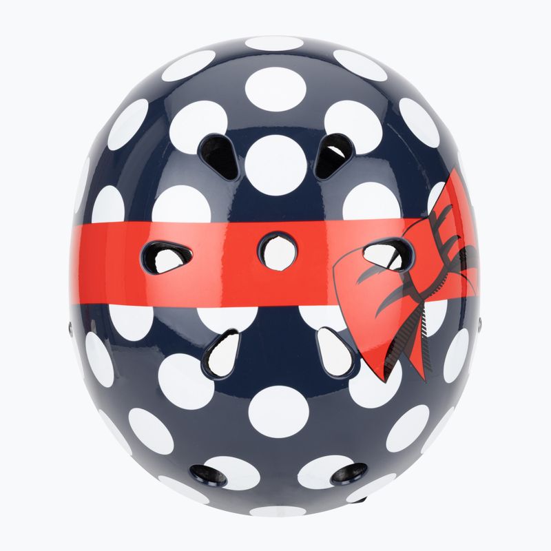 Hornit PolkaDot Kinderfahrradhelm navy/weiß/rot 6