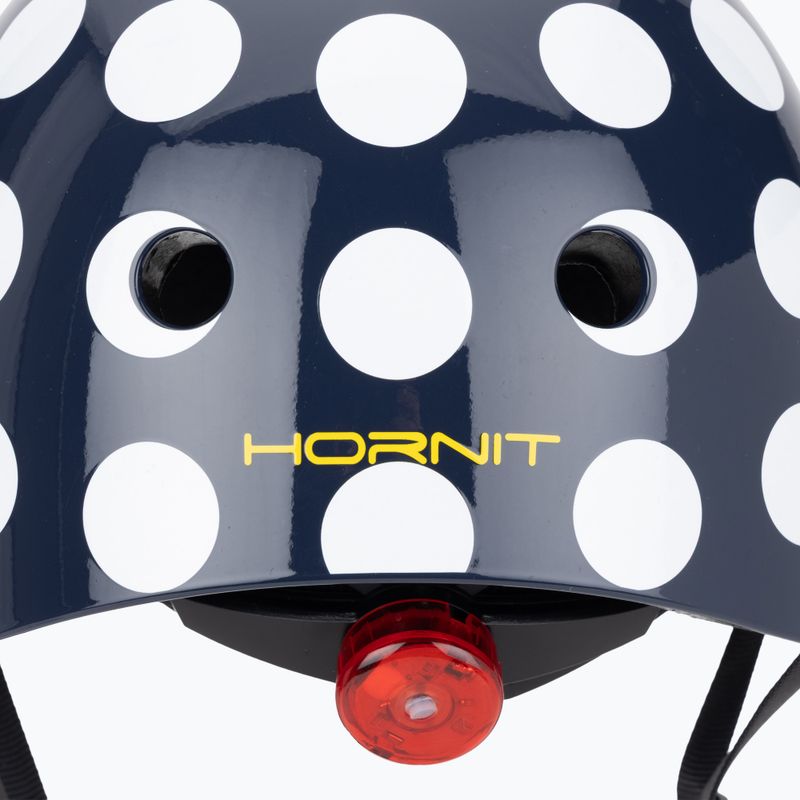 Hornit PolkaDot Kinderfahrradhelm navy/weiß/rot 7