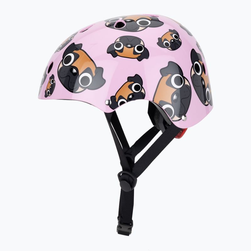 Hornit Mops rosa/brauner Kinderfahrradhelm 3