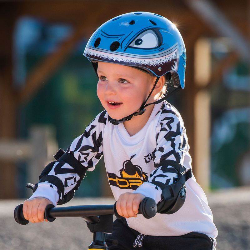 Hornit Shark blauer Kinderfahrradhelm
