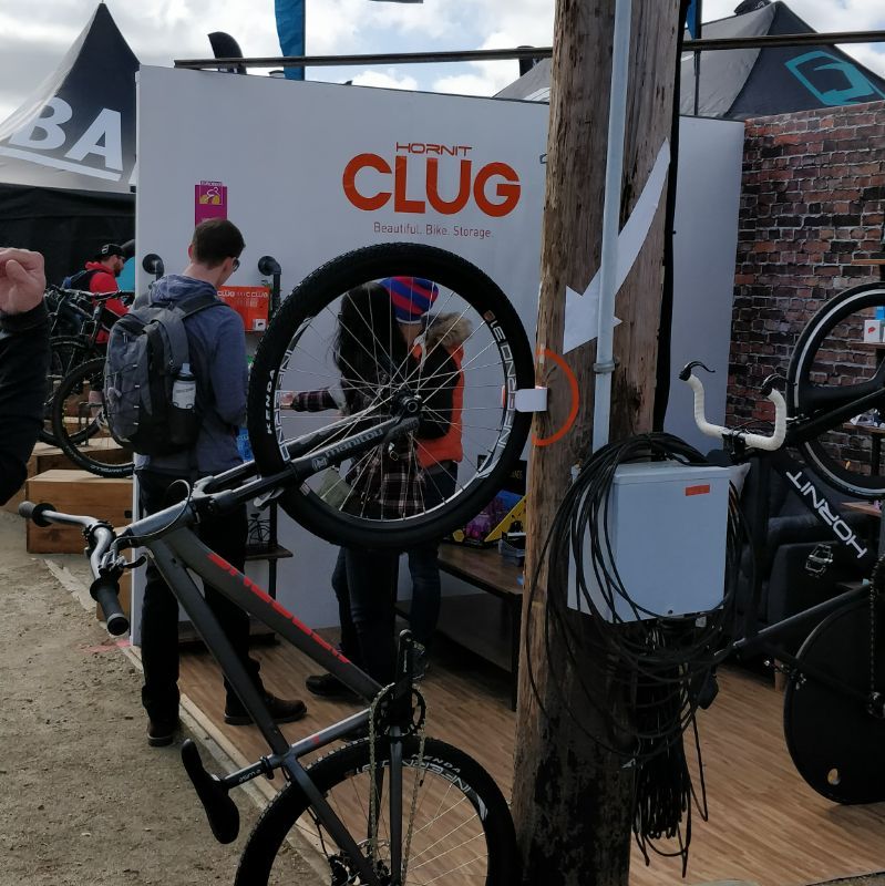 Hornit Clug Mtb Plus Fahrradträger Wandmontage Fahrradträger weiß/orange PWO2591 12