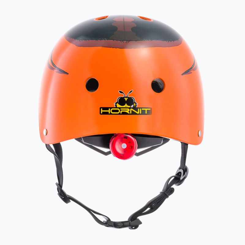 Hornit Spider orange/schwarzer Kinderfahrradhelm