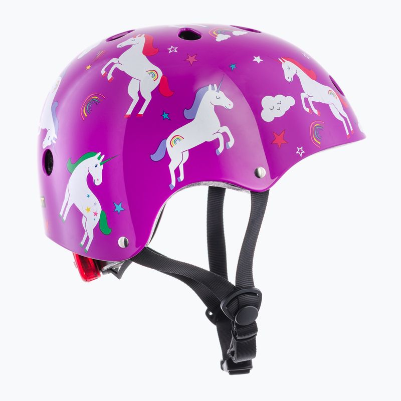 Hornit Unicorn lila/weißer Kinderfahrradhelm 4