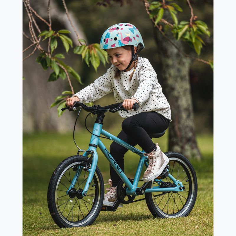 Hornit Kinderfahrradhelm Flaming blau/rosa