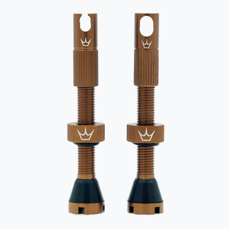 Peaty's X Chris King MK2 Presta Tubeless-Ventile Satz 42 mm Bourbon