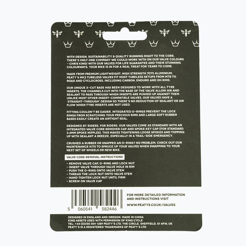Peaty'S X Chris King Mk2 Presta Tubeless Ventile Satz PTV2-60-SIL-12 silber 83791 3
