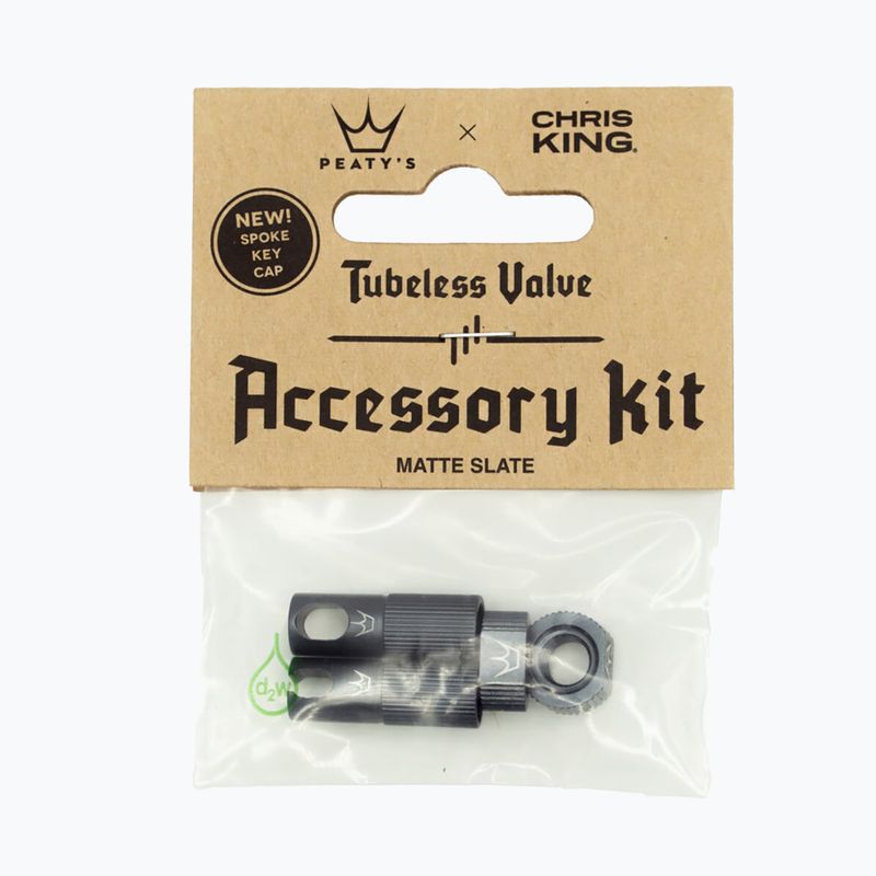Peaty'S X Chris King Mk2 Tubeless-Ventile Zubehör-Kit grau 83806