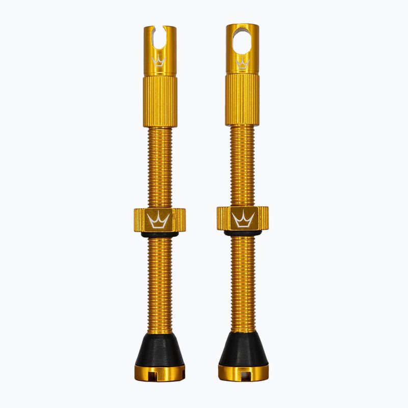 Peaty's X Chris King MK2 Presta Tubeless-Ventile Satz 60 mm gold
