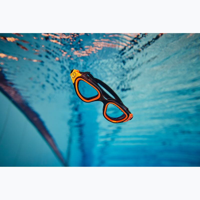 Schwimmbrille ZONE3 Vapour photochromatic/black/ hi-vis orange 2