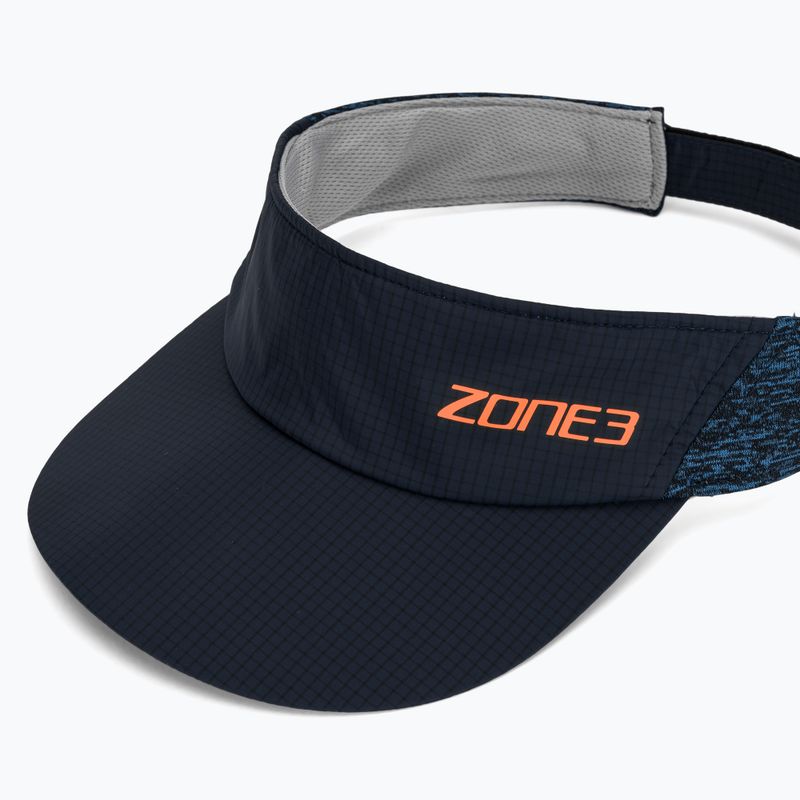Laufvisier ZONE3 Lightweight Race Visor navy/blue marl/reflective silver 3
