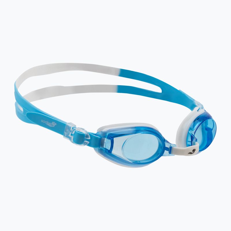 Kinder-Schwimmbrille Splash About Piranha Azure weiß und blau SOGJPA