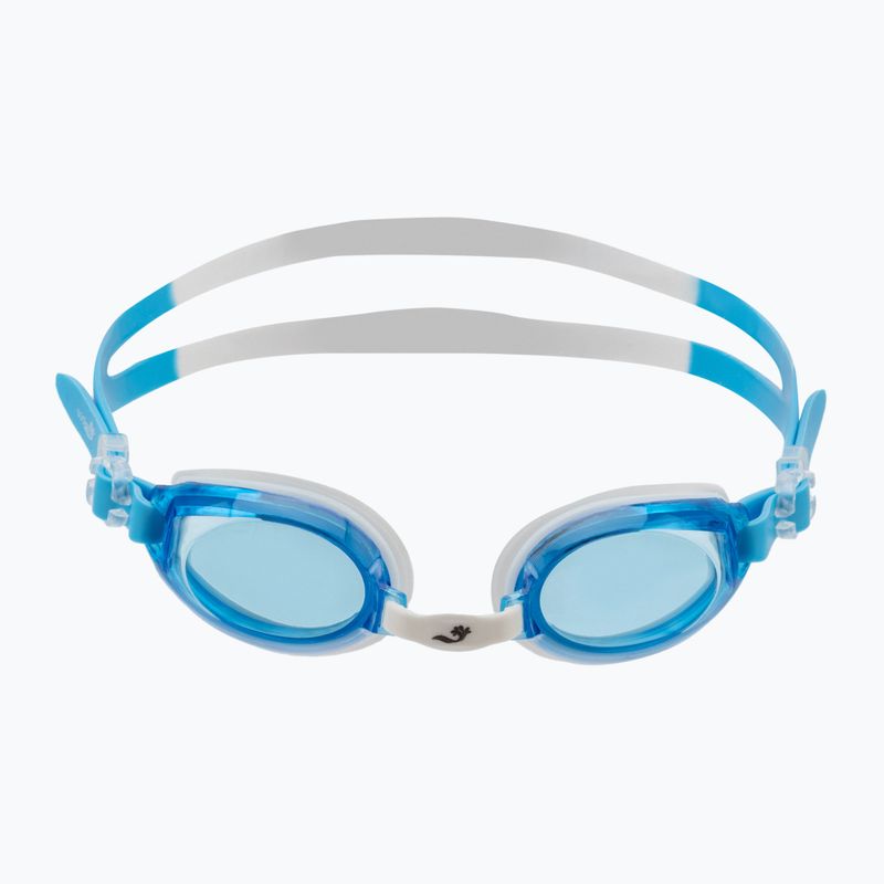 Kinder-Schwimmbrille Splash About Piranha Azure weiß und blau SOGJPA 2