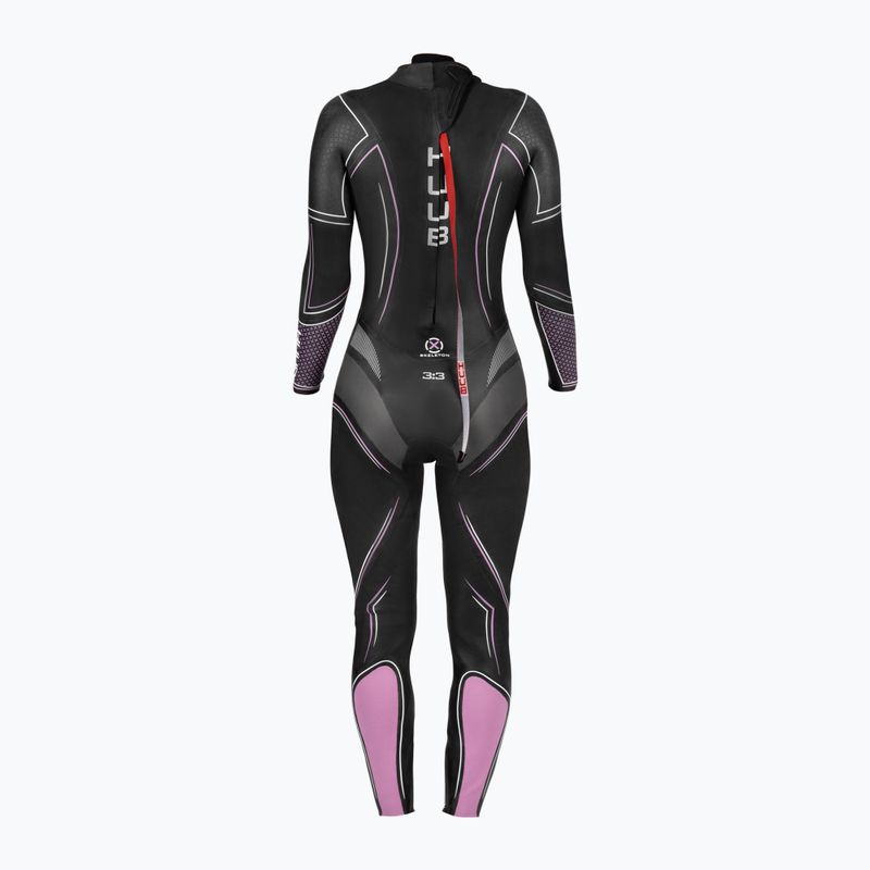 Triathlon neoprenanzug Damen HUUB Aura 2 3:3 schwarz AUR233 2