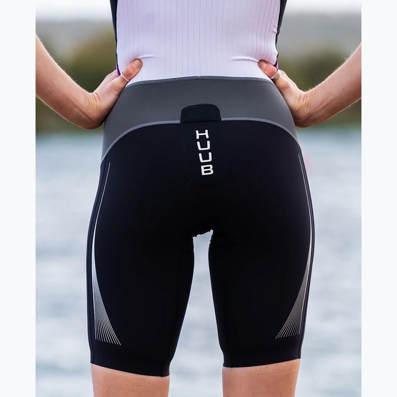 Triathlonanzug Damen HUUB Anemoi Aero Tri Suit schwarz-weiß ANELCSW 11
