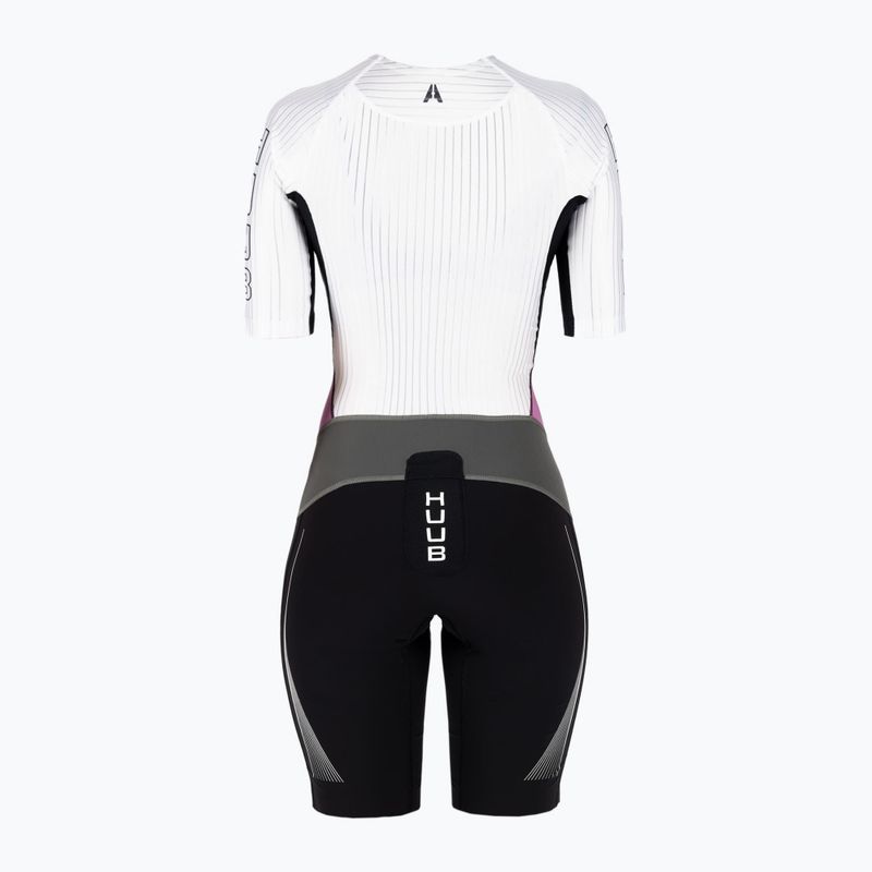 Triathlonanzug Damen HUUB Anemoi Aero Tri Suit schwarz-weiß ANELCSW 2