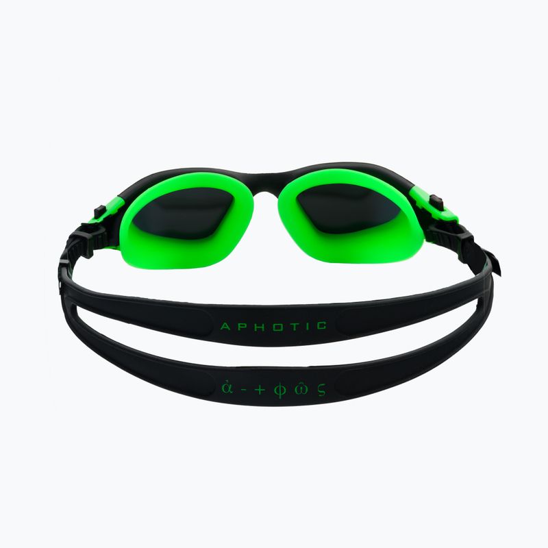 Schwimmbrille HUUB Aphotic Polarised & Mirror schwarz-grün A2-AG 5