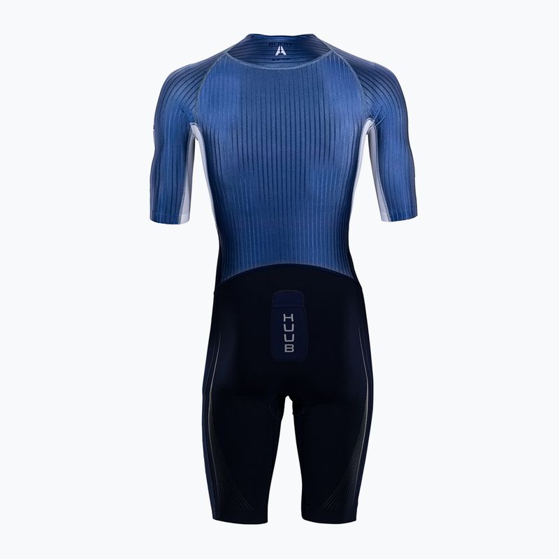 Triathlonanzug Herren HUUB Anemoi Aero + Flatlock schwarz-blau ANEPF 9