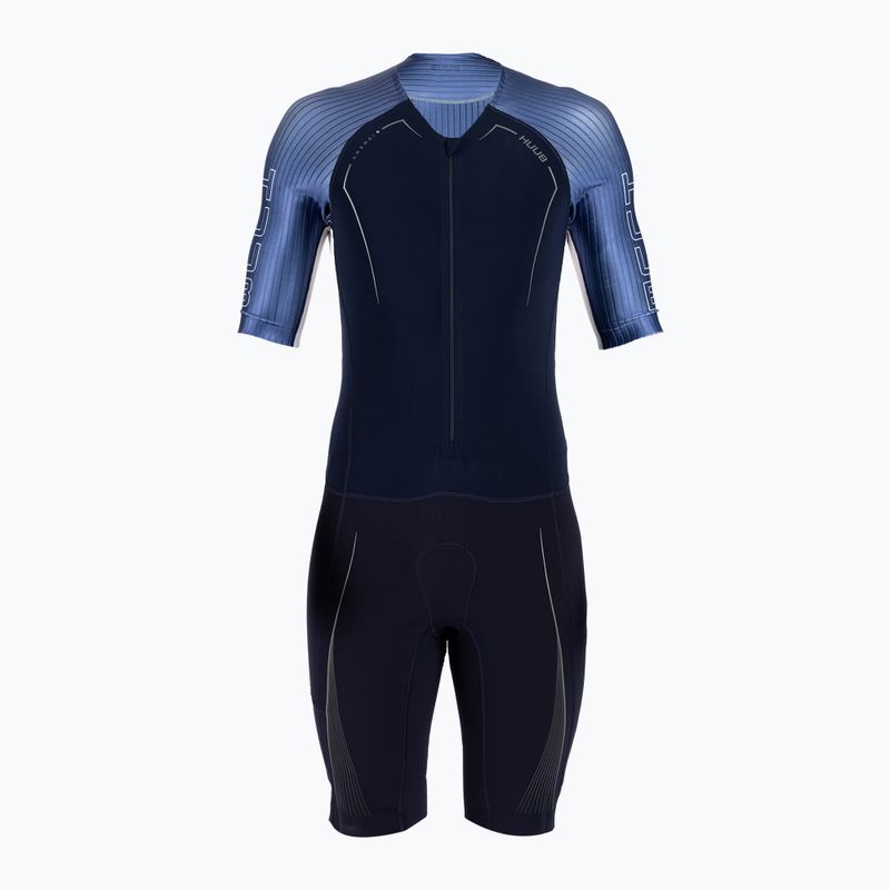 Triathlonanzug Herren HUUB Anemoi Aero + Flatlock schwarz-blau ANEPF