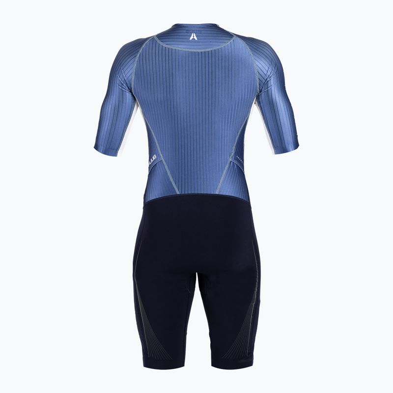 Triathlonanzug Herren HUUB Anemoi Aero + Flatlock schwarz-blau ANEPF 2
