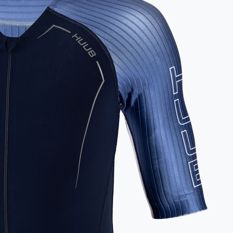 Triathlonanzug Herren HUUB Anemoi Aero + Flatlock schwarz-blau ANEPF 3