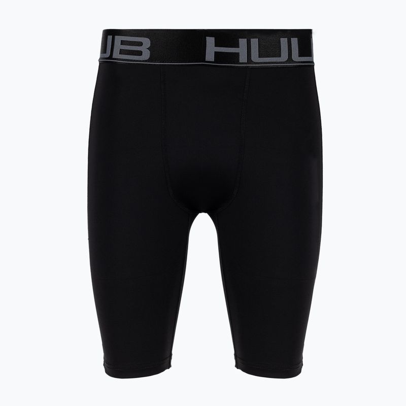 Kompressionshose Herren HUUB Compression Shorts schwarz COMSHORT