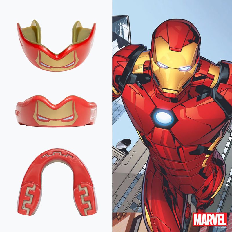 Kieferschutz Kinder SAFEJAWZ Marvel Iron Man Rot 2