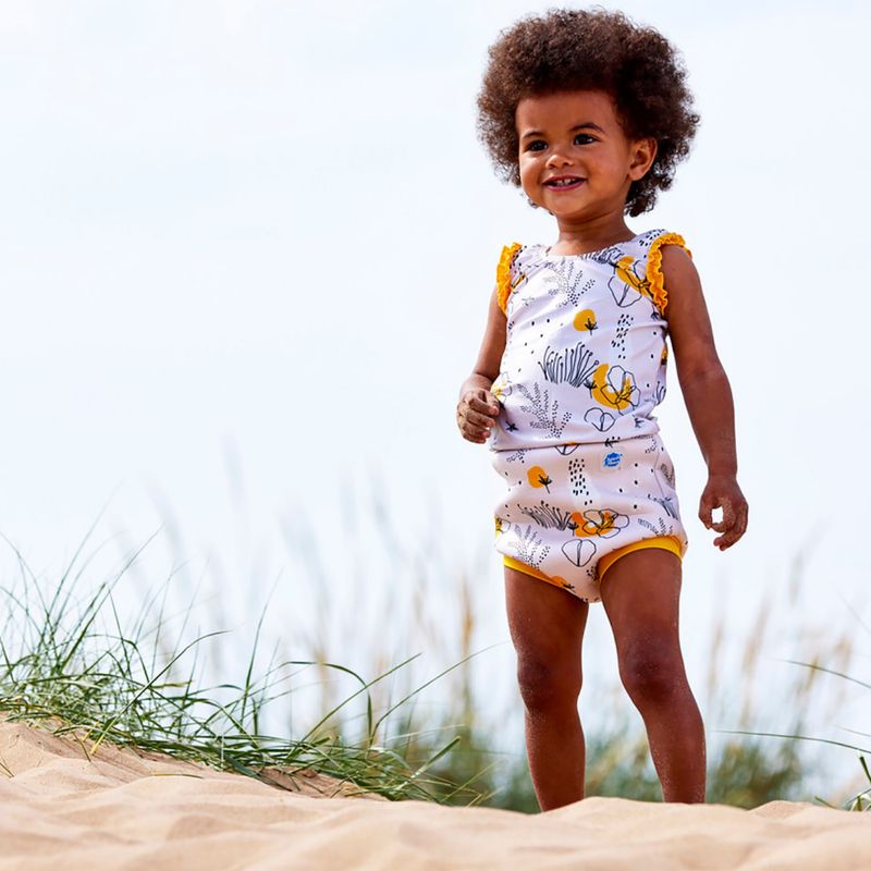 Einteiliger Badeanzug für Kinder Splash About Happy Nappy flowy meadow