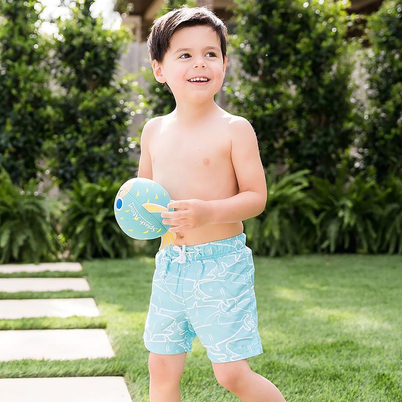 Kinder-Badeshorts Splash About Shark aruba blau
