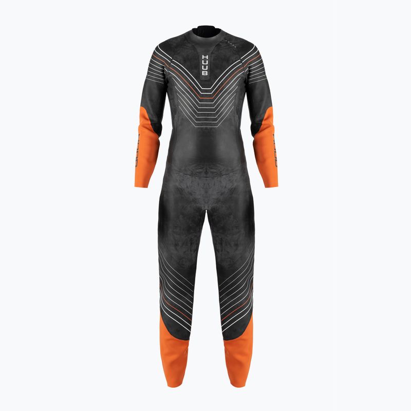 Triathlon neoprenanzug Herren HUUB Araya 2:4 schwarz-orange ARAYA