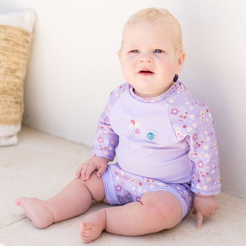 UPF 50+ Baby-Overall Splash About Happy Nappy lila sprnig 2