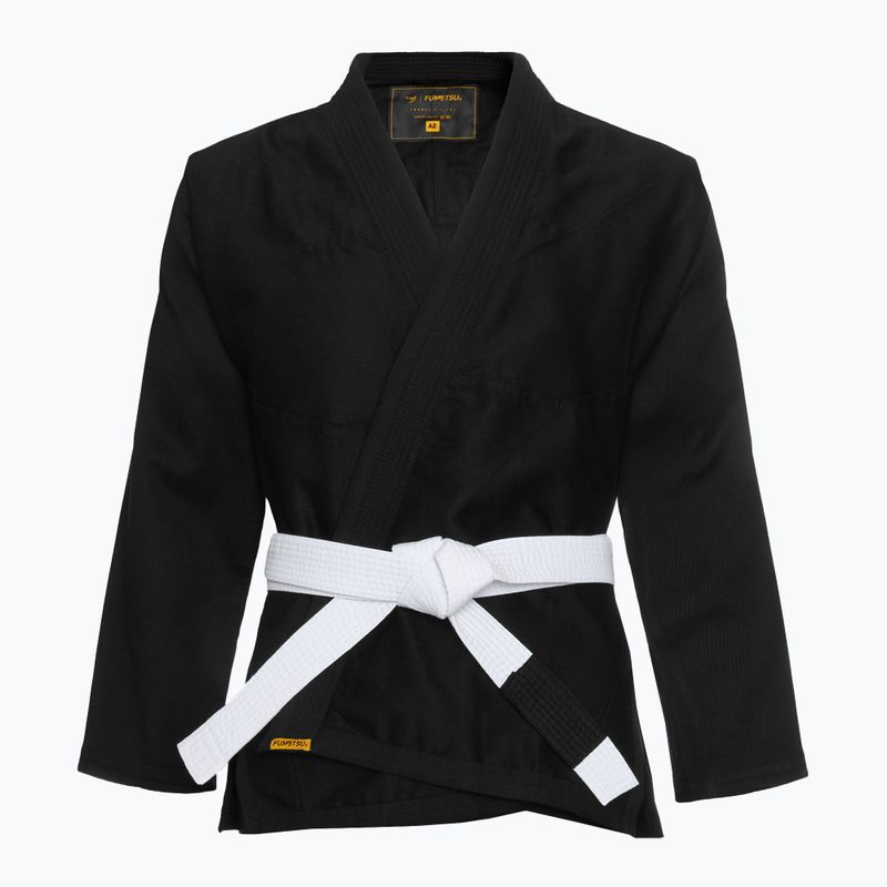 GI für brasilianisches Jiu-Jitsu FUMETSU Ghost V-Lite BJJ schwarz/ gelb 2