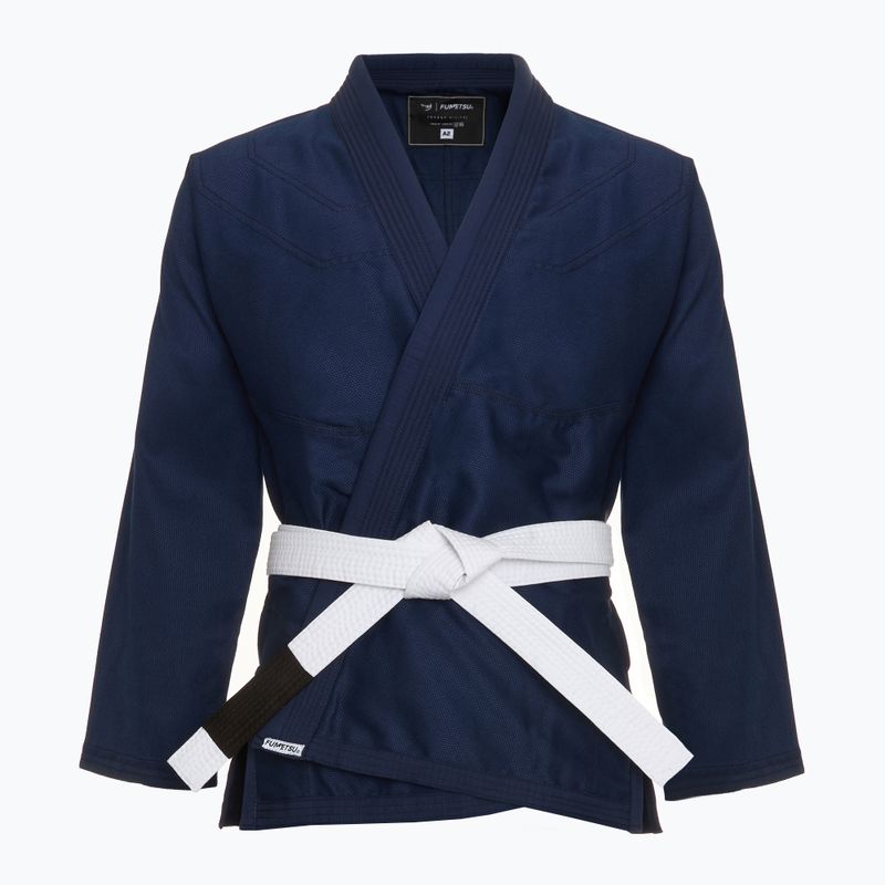 GI für brasilianisches Jiu-Jitsu FUMETSU Ghost V-Lite BJJ navy 2