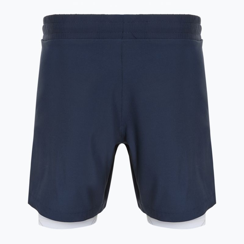 Trainingsshorts Herren FUMETSU Icon Dual Layer Training navy/ white 2