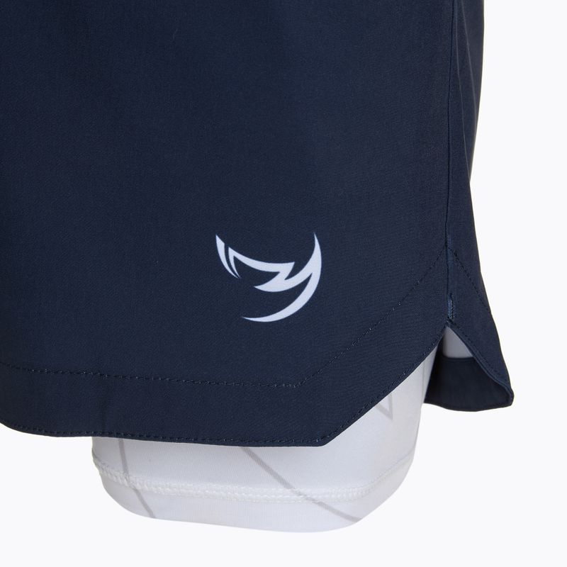Trainingsshorts Herren FUMETSU Icon Dual Layer Training navy/ white 3