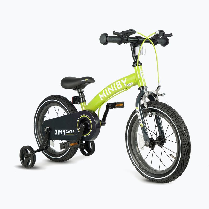 Kinderfahrrad Qplay Miniby 3in1 grün 2