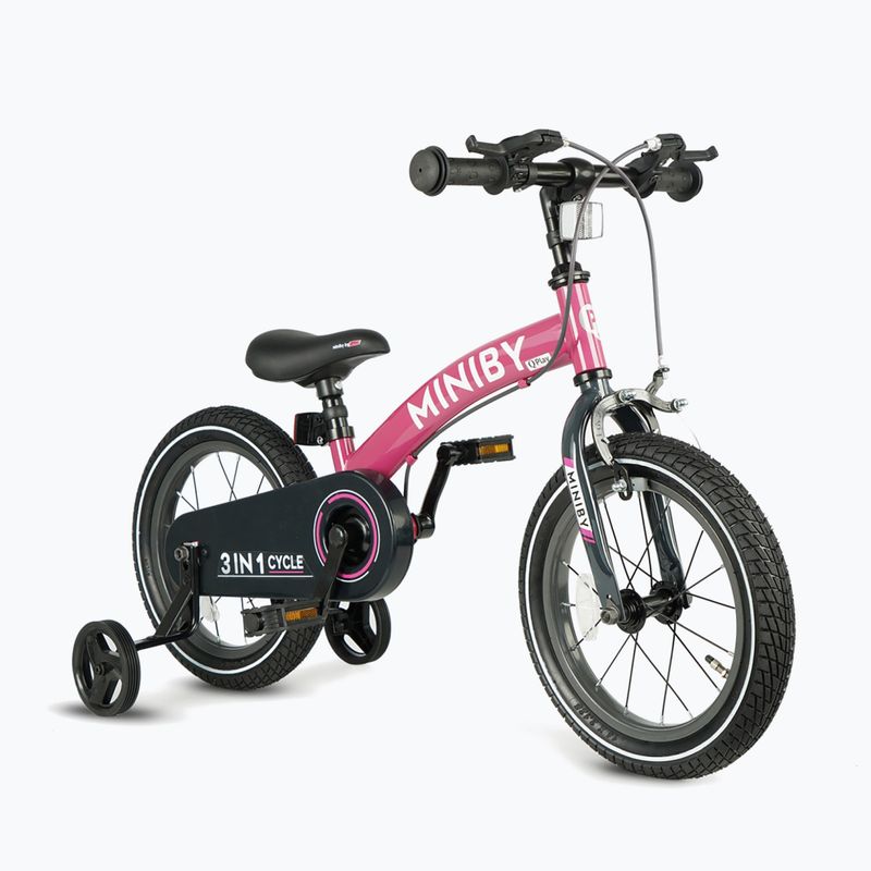 Kinderfahrrad Qplay Miniby 3in1 rosa 2