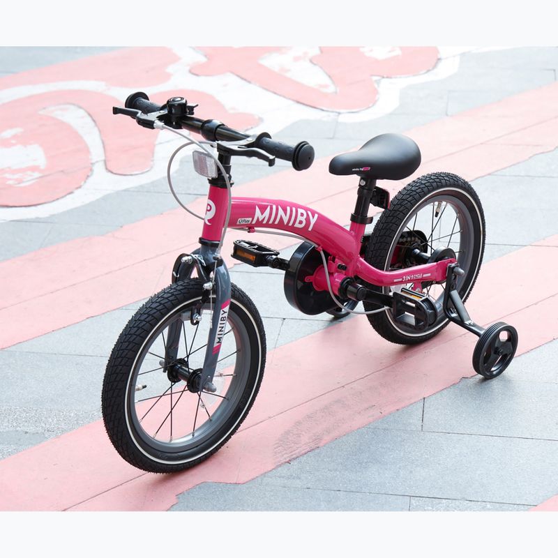 Kinderfahrrad Qplay Miniby 3in1 rosa 7