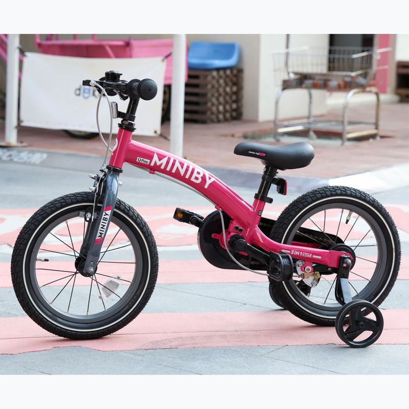 Kinderfahrrad Qplay Miniby 3in1 rosa 8