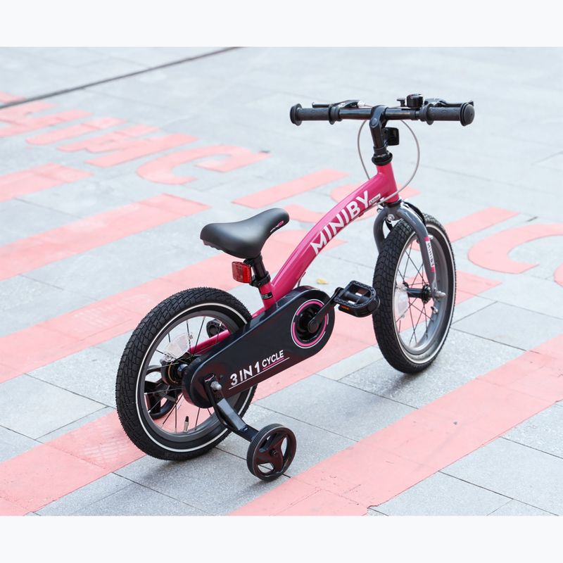 Kinderfahrrad Qplay Miniby 3in1 rosa 9