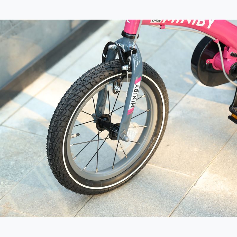 Kinderfahrrad Qplay Miniby 3in1 rosa 10