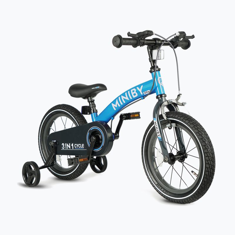 Kinderfahrrad Qplay Miniby 3in1 blau 2
