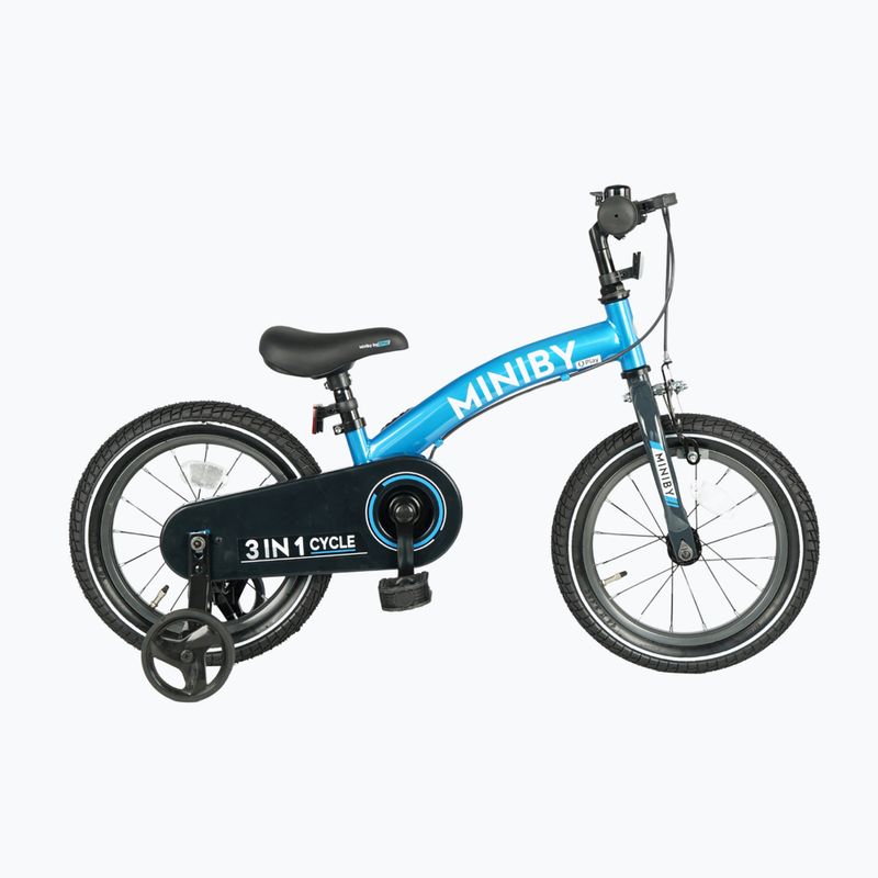 Kinderfahrrad Qplay Miniby 3in1 blau 5